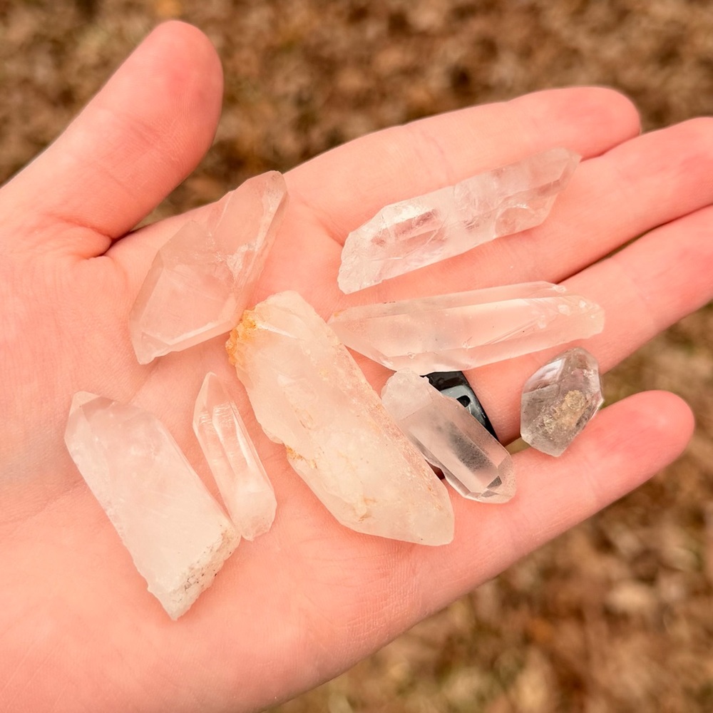 NEW! Clear Quartz Crystal Points Lot - Natural Clear/White